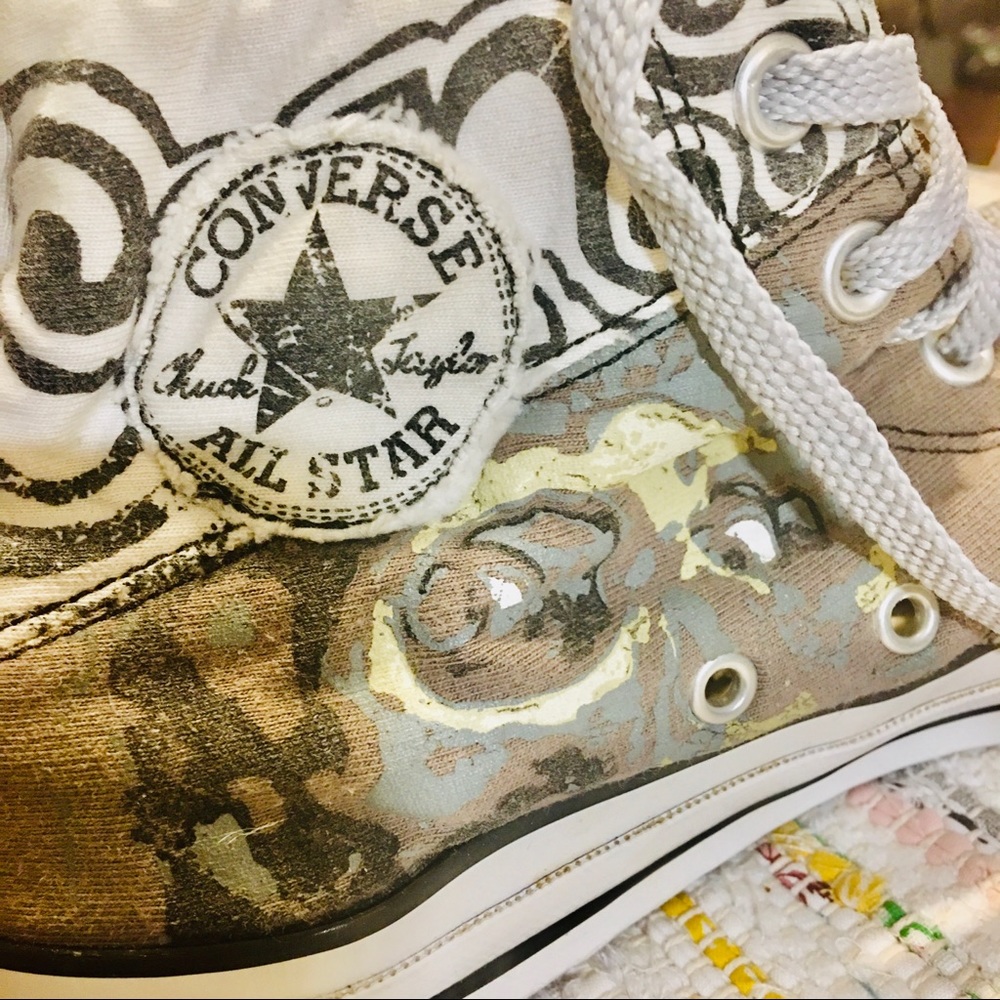 Converse 10 High Top Artistry Canvas 1980s NWOB